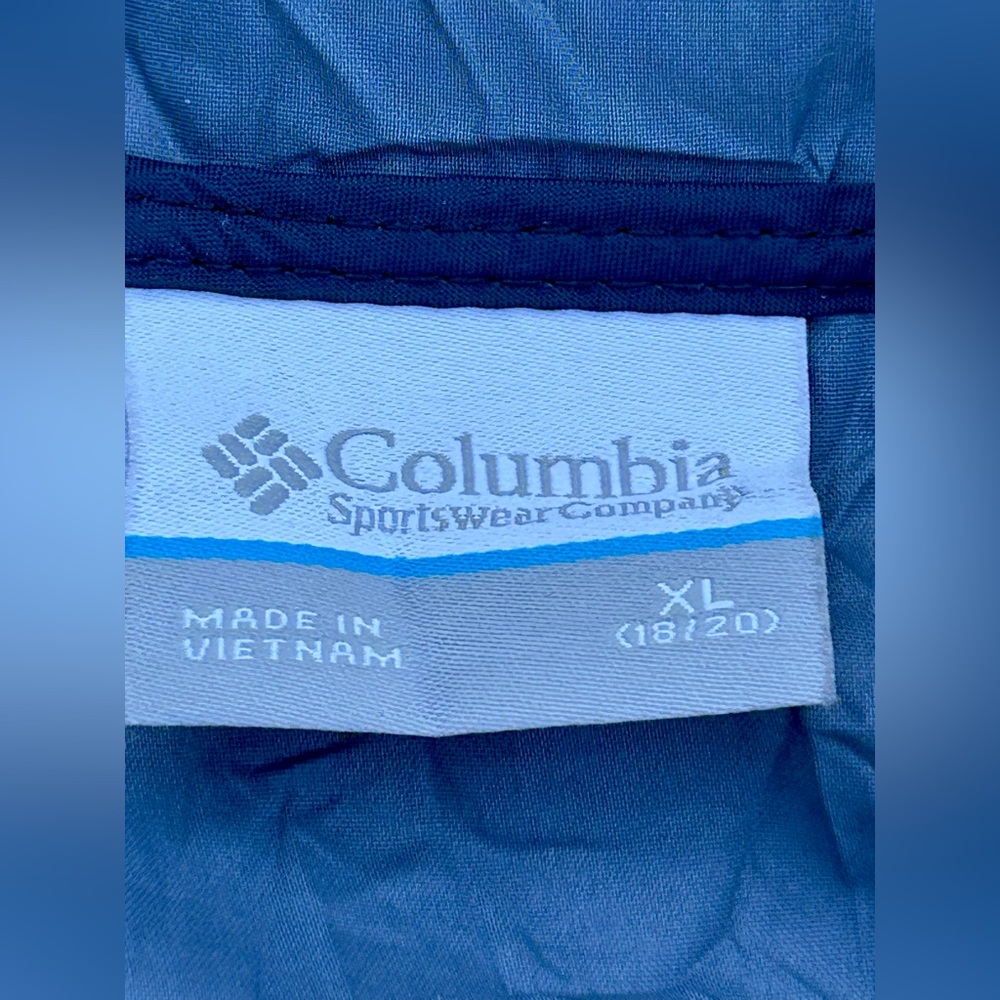 Youth Columbia Full Zip Windbreaker Jacket - Picture 2 of 3